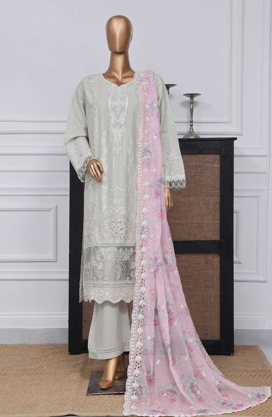 Sadabahar Embroidered Rod cotton Stitched 3 Piece - D-05 - SDB25LP - Sea Green - Festive Collection
