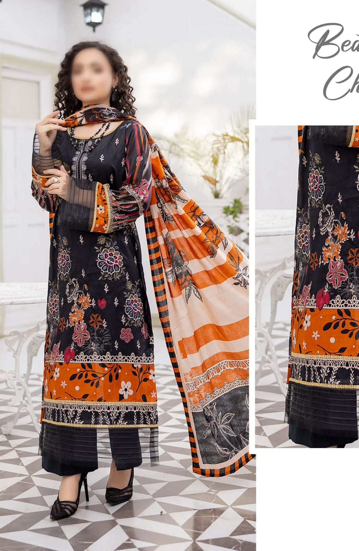 Heer Lawn Digital Print and Embroidered Vol 03 Collection - Design 05