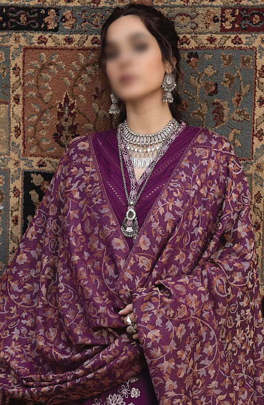 Denara Woolen Shawl and Embroidered Edition By Humdum - Design 05