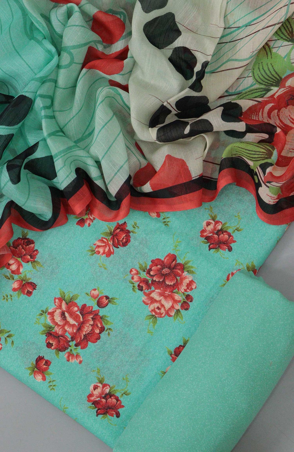Breezy Winters unstitch Digital Printed Karandi Collection - DESIGN-05
