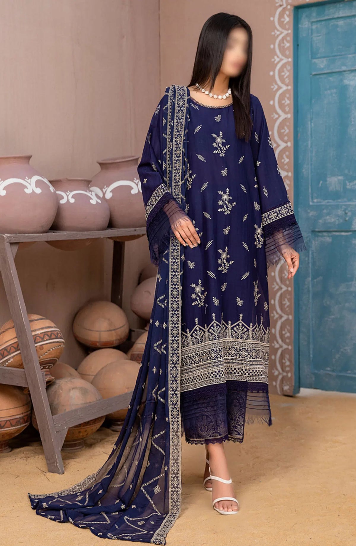 Signature Fancy Lawn Embroidered Collection Vol 02 2024 - Design 06
