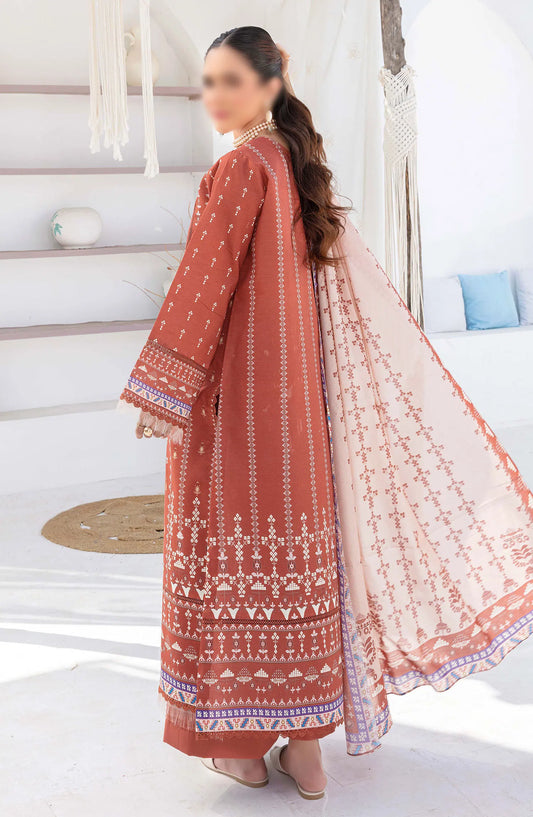 Saira Bano Printed Embroidered Lawn Collection - Design 06
