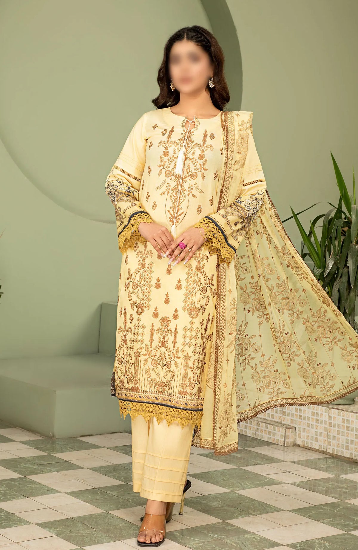 Smile Digital Print and Luxury Emb Lawn Collection - DESIGN-06