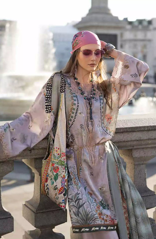 Sobia Nazir Satin Unstitched Collection 2024 - SN-Design 06