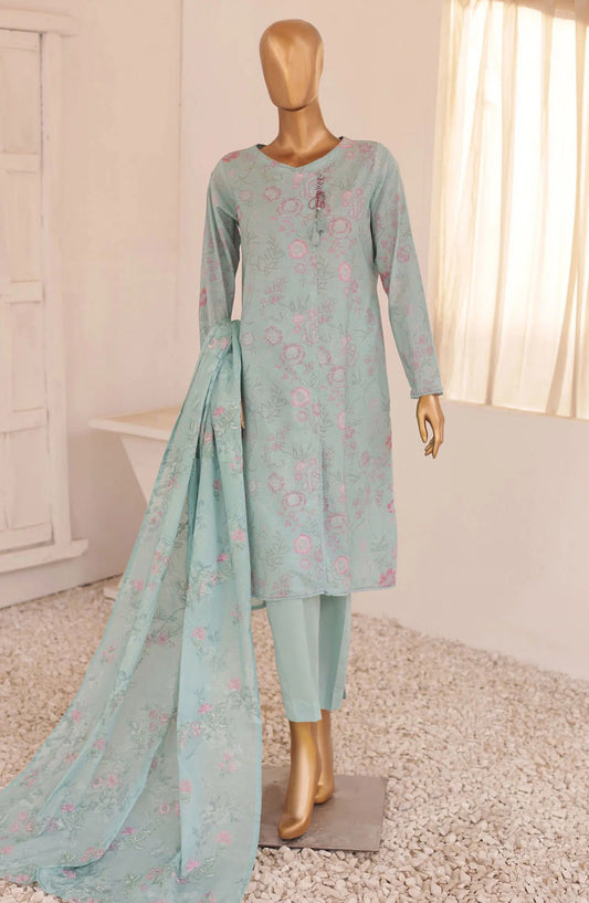 HZ Threads Embroidered Collection 2024 - Design 06