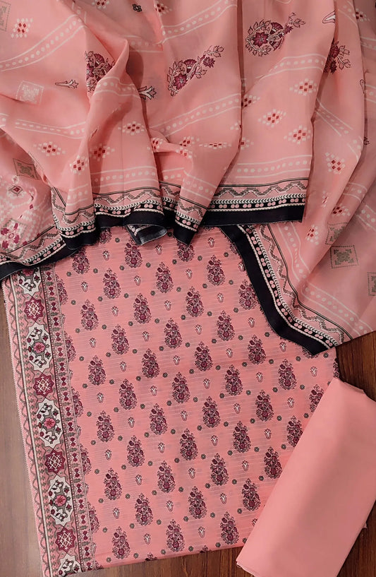 Classic Printed Doriya Lawn Collection By Amna Khadija - Design 06