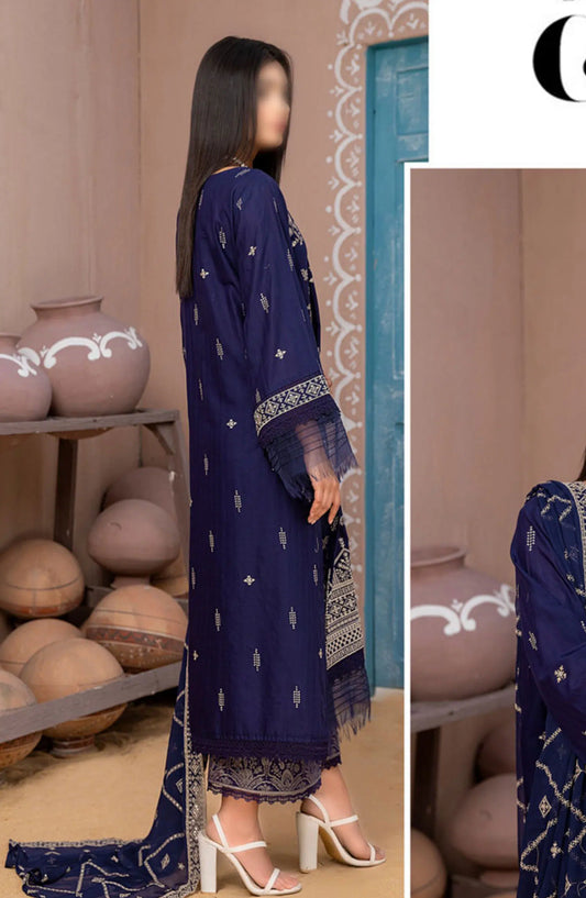 Signature Fancy Lawn Embroidered Collection Vol 02 2024 - Design 06