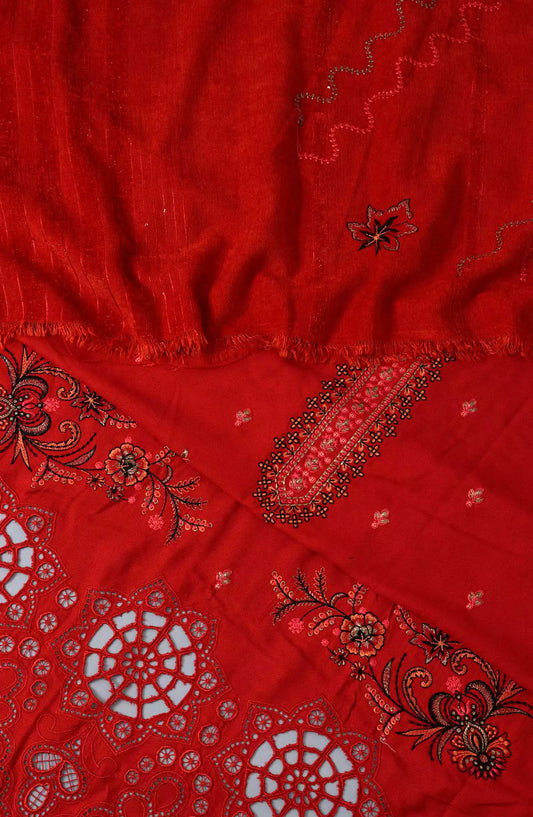 Lush Premium Marina Chikankari Embroidered Collection - Design 06