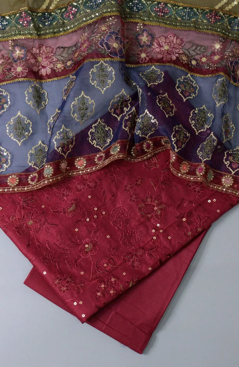Cotton Bloom Unstitch Embroidered Collection - CBUE-DESIGN-06