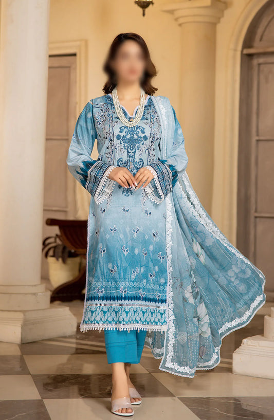 Rangoon Shokh Nigahen Print and Emb Lawn Collection - Design 06