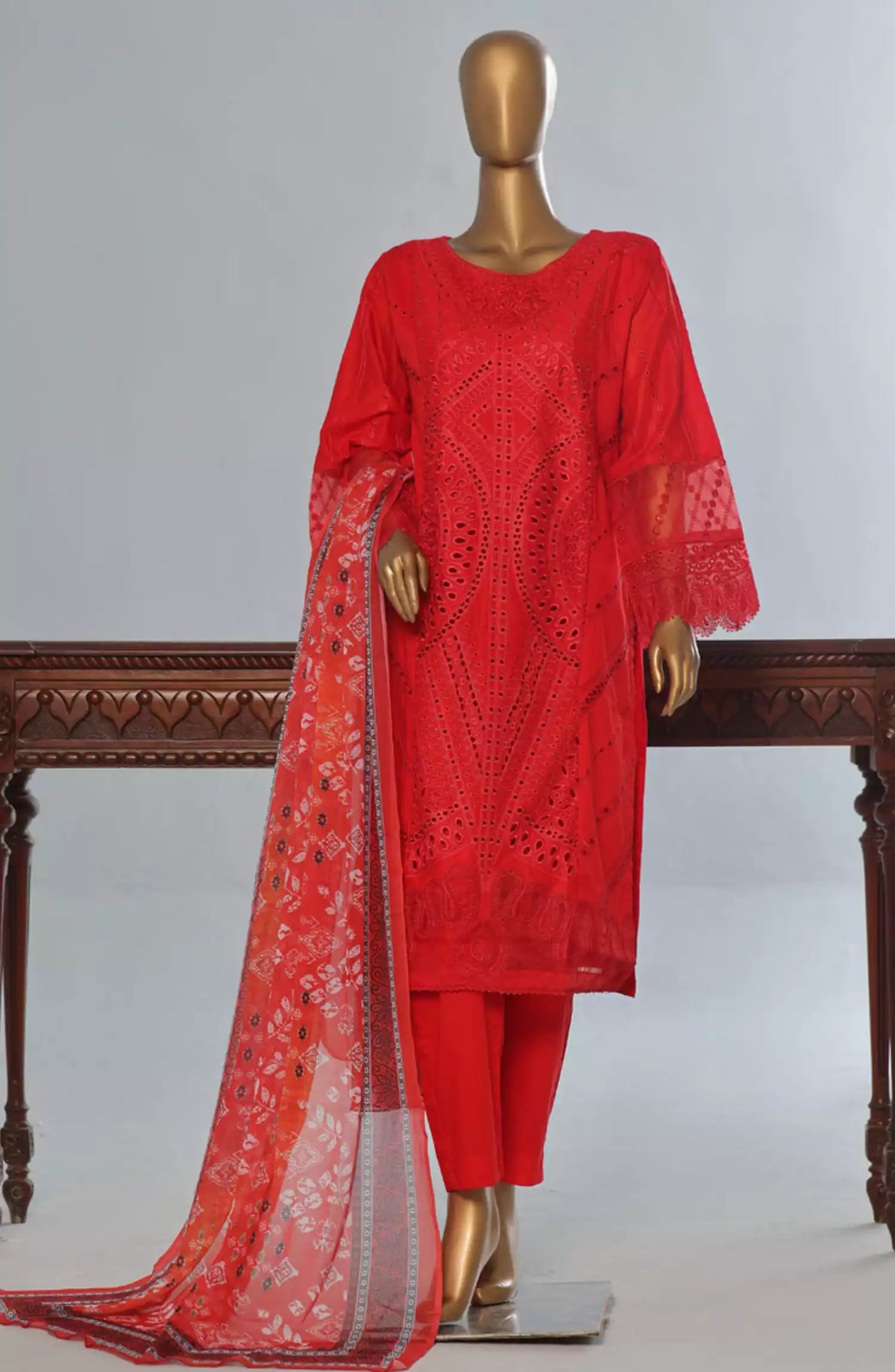 Bin Saeed Luxury RTW Cotton Embroidered Collection 2024 Vol 04 - Design 06