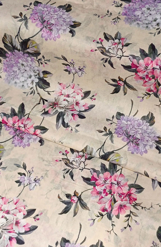 Classic Unstitched 2 Piece Digital Print Lawn Collection 2024 - Design 06