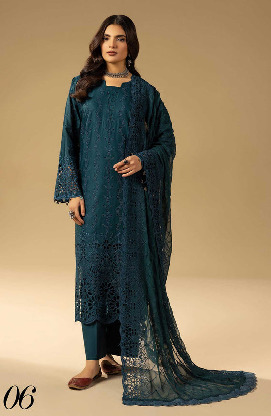 Mahees Mayanaaz by Riaz Arts Chikankari Lawn Unstitched 3 Piece - D-06 - RA25MMC - Summer Collection