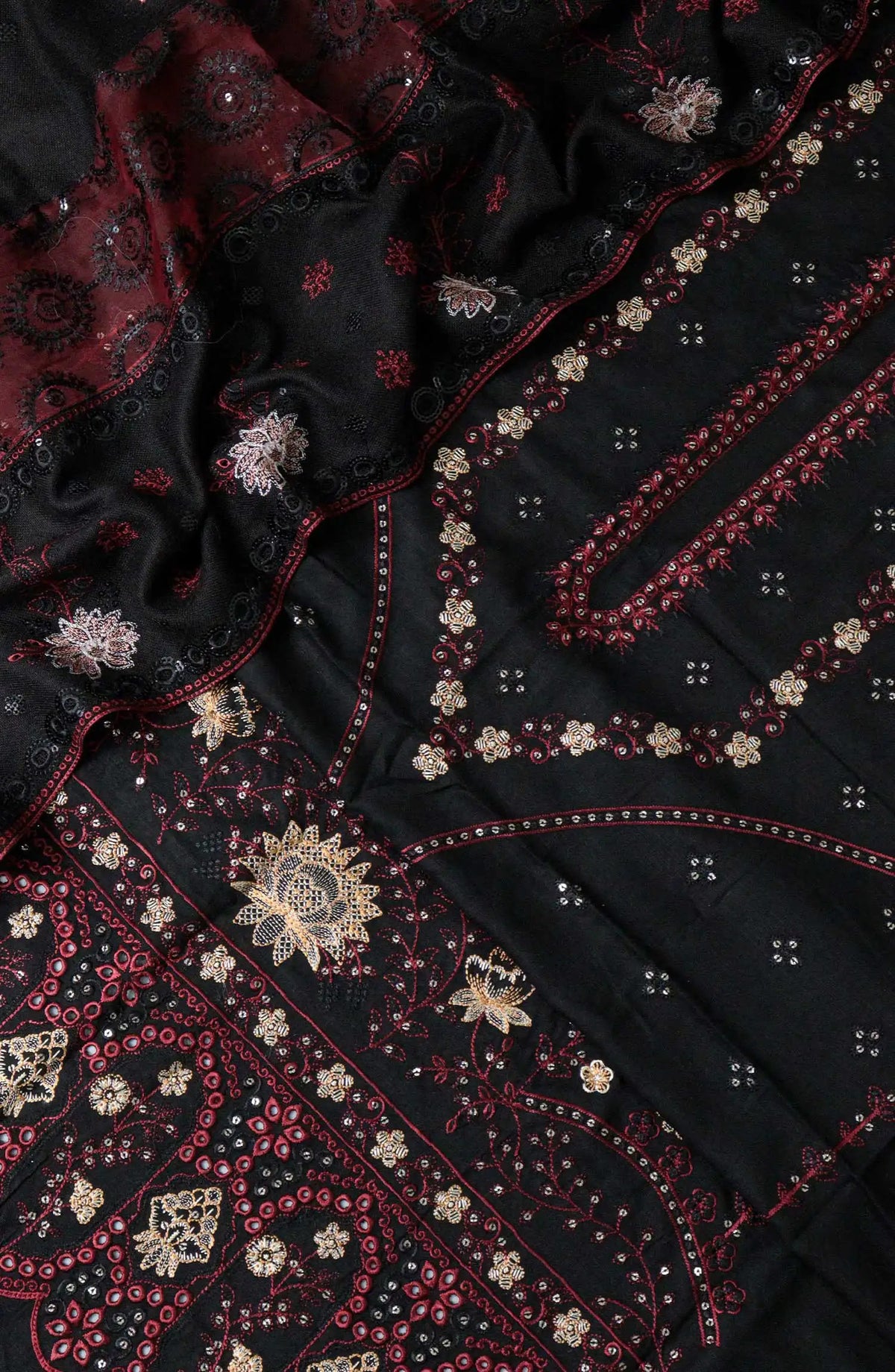 Noor Embroidered Winter Slub Collection - NESC-Design 06