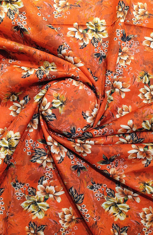 Classic Unstitched 2pcs Digital Printed Lawn Collection Vol-04 By Amna Khadija -Design 07