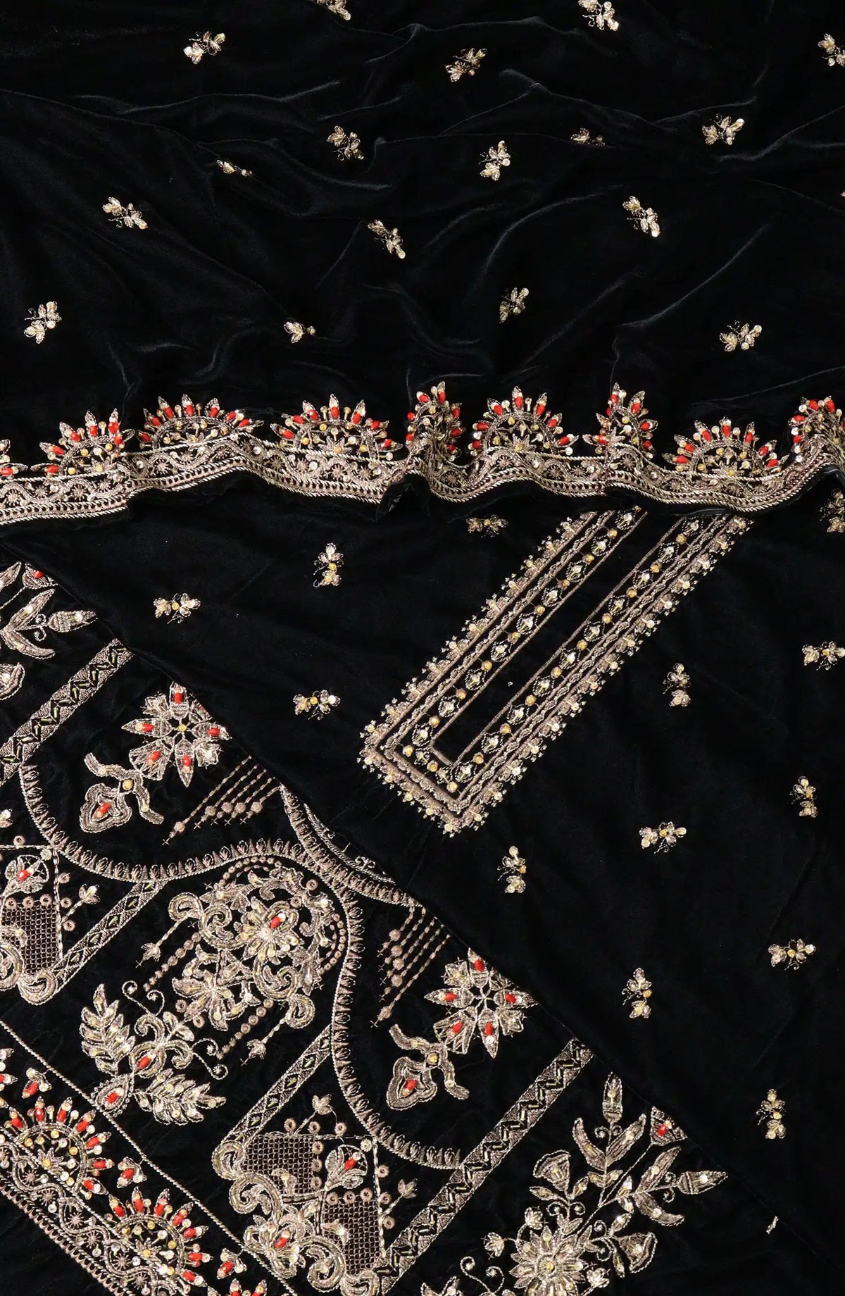 Exclusive Embroidered Velvet Collection-Design 07