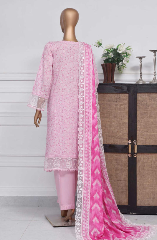 Amyrah by Sadabahar Embroidered Lawn Stitched 3 Piece Suit - D-07 - SD25AL - Pink - Summer Collection