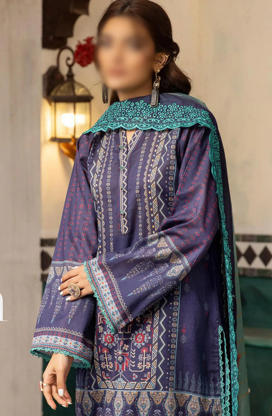 Mahees Embroidered Lawn with Emb Diamond Dupatta Collection - Design 07