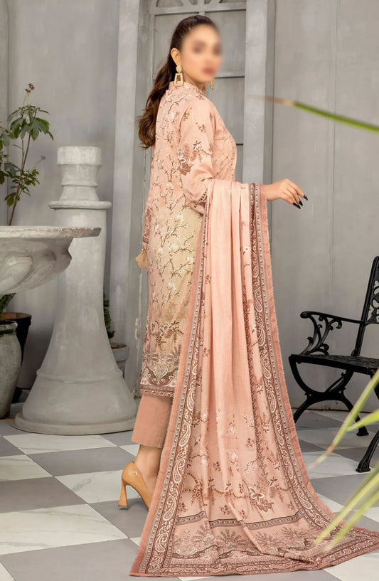 Tabeer Digital and Embroidered Lawn Collection 2024 - Design 07