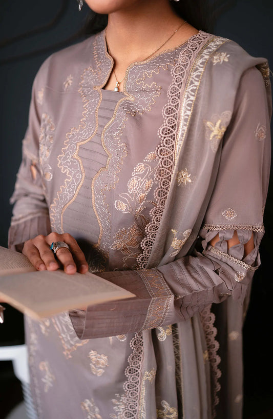 Meraki Embroidered Lawn Collection 2024 By Humdum - Design 07