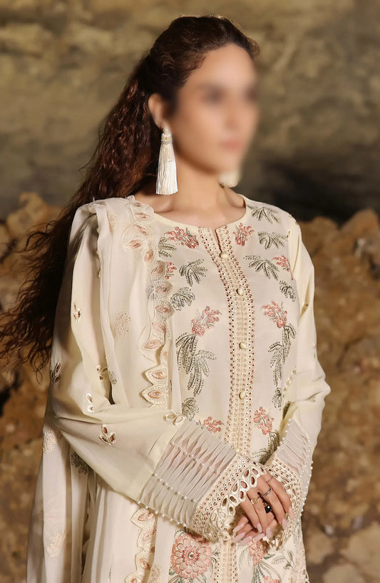Afsoon Embroidered Lawn Collection 2024 By Humdum - Design 07