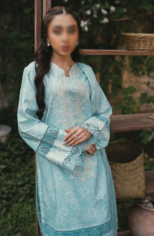 Gardenia Vol 02 Embroidered Print Lawn Collection By Humdum - Design 07