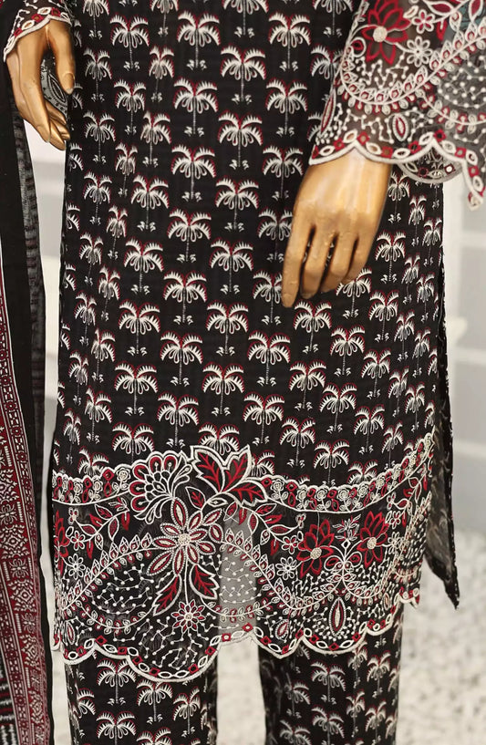 Bin Saeed Exclusive RTW Chikankari Embroidered Khaddar Collection - Design 07