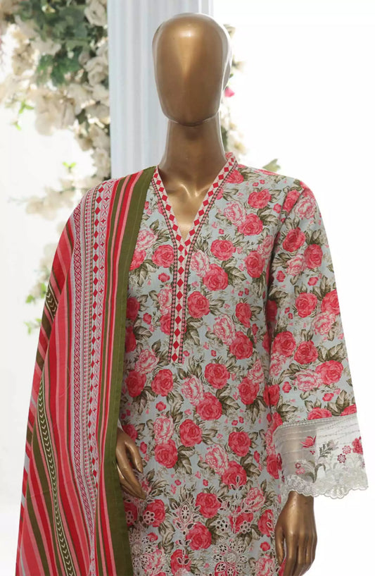 Bin Saeed Exclusive RTW Chikankari Embroidered Khaddar Collection Vol 04 - Design 07