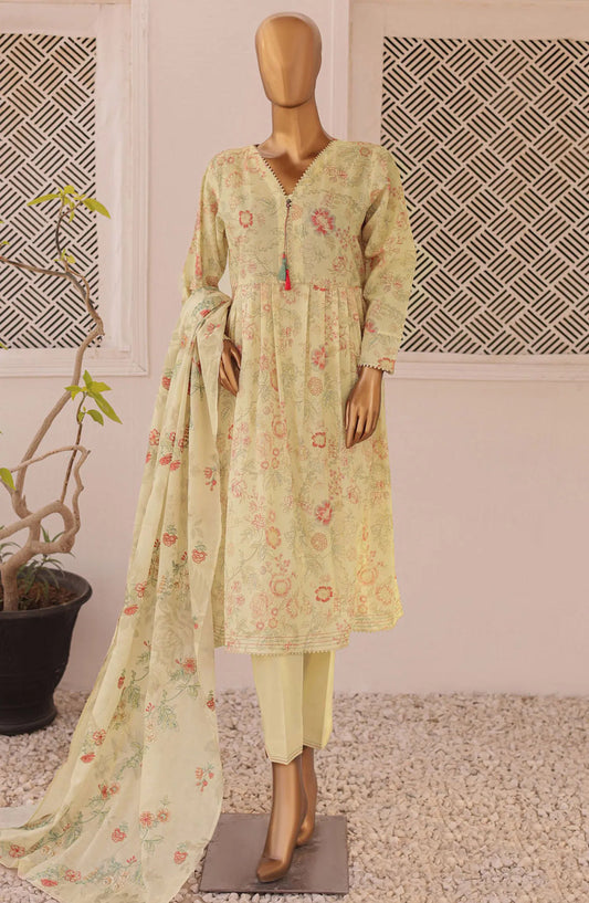 HZ Threads Embroidered Collection 2024 - Design 07
