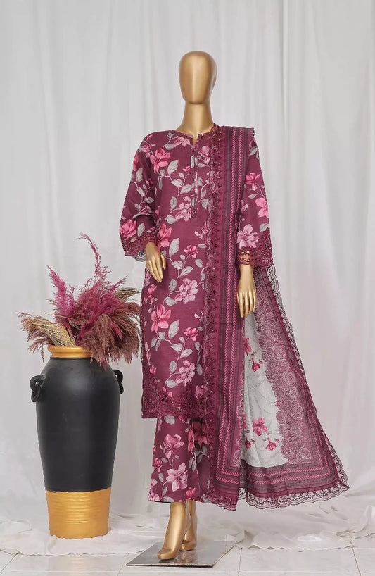 SADABAHAR Khaddar Embroidered Collection With EMB Dupatta Vol 3 - Design 07