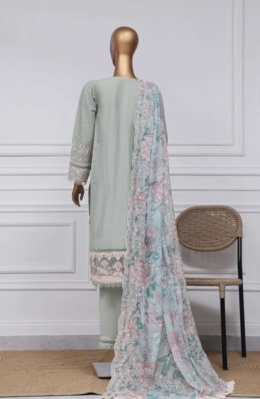 Sadabahar Embroidered Rod cotton Stitched 3 Piece - D-07 - SDB25LP - Sea Green - Festive Collection