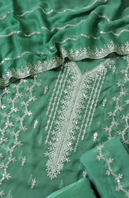 Crinklezza Unstitched Exclusive Crinkle Chiffon Collection by Amna Khadija - Design 07