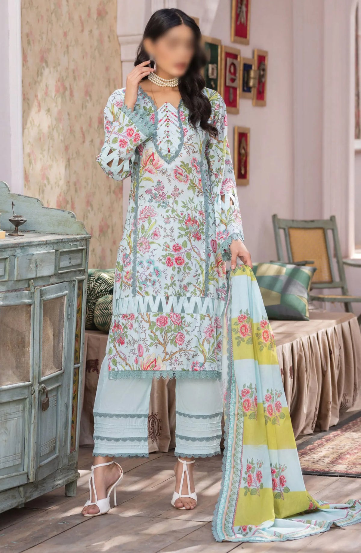 Rang E Noor Digital Printed Dobby Lawn Collection - Design-07