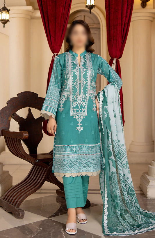 Rangoon Shokh Nigahen Print and Emb Lawn Collection - Design 07
