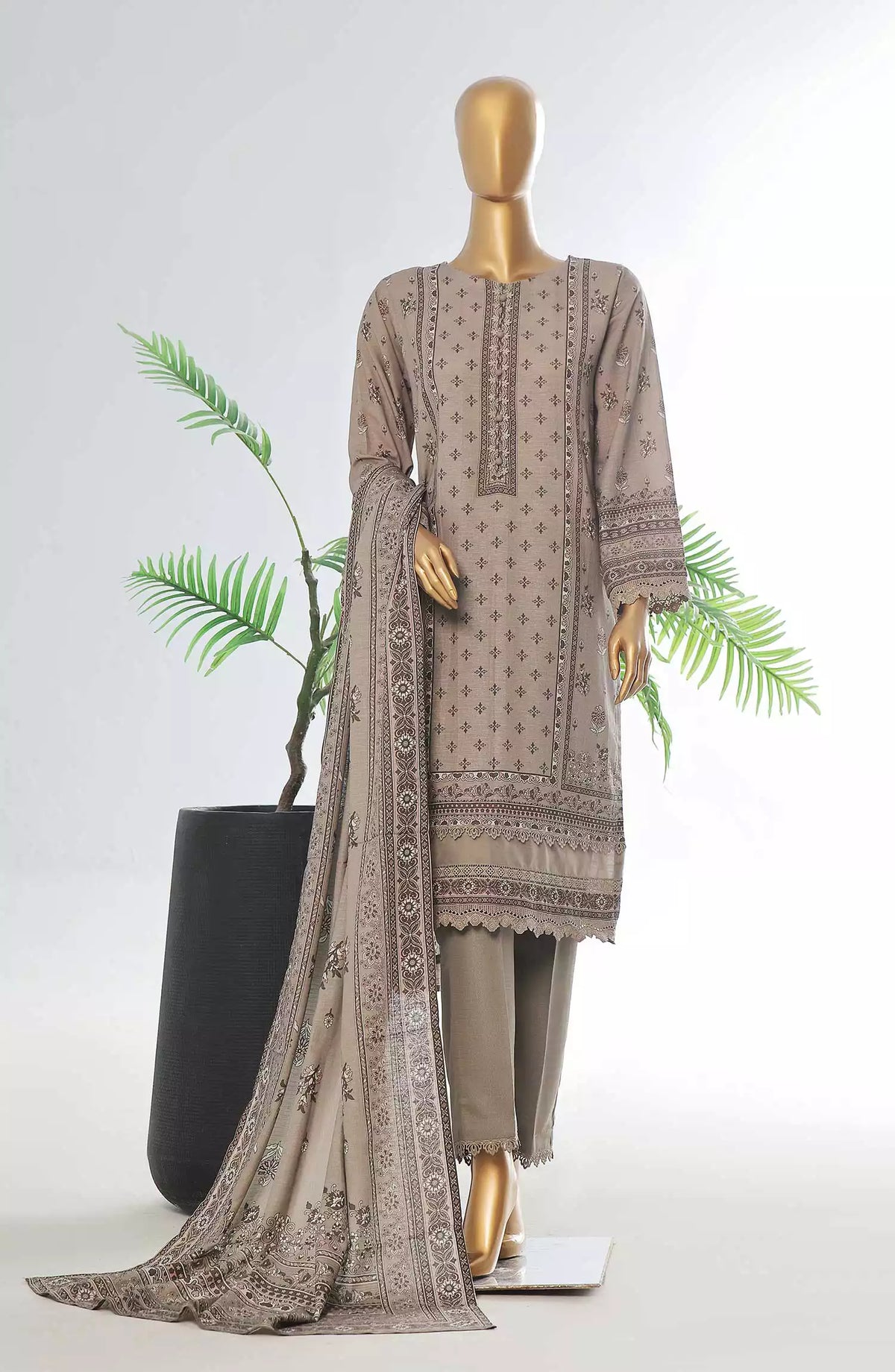 Bora Aksu Ready To Wear Khaddar Karandi Collection  By Amna Khadija - Design 07
