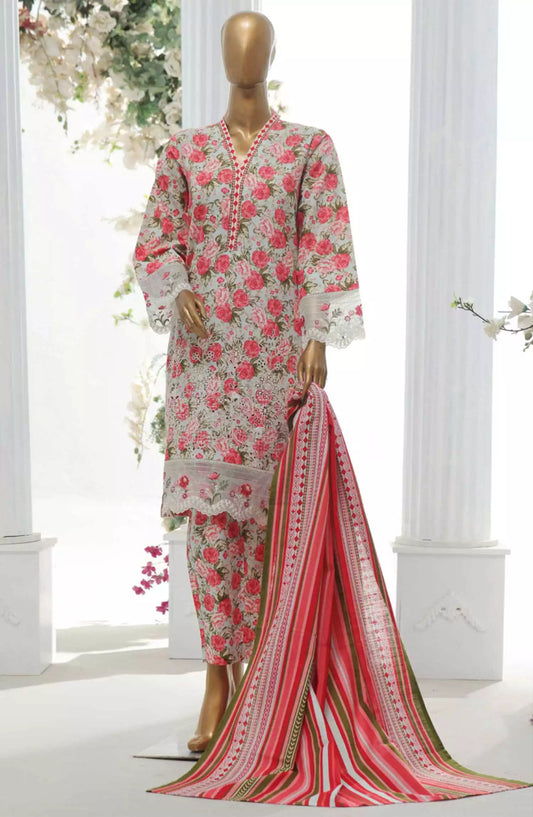 Bin Saeed Exclusive RTW Chikankari Embroidered Khaddar Collection Vol 04 - Design 07
