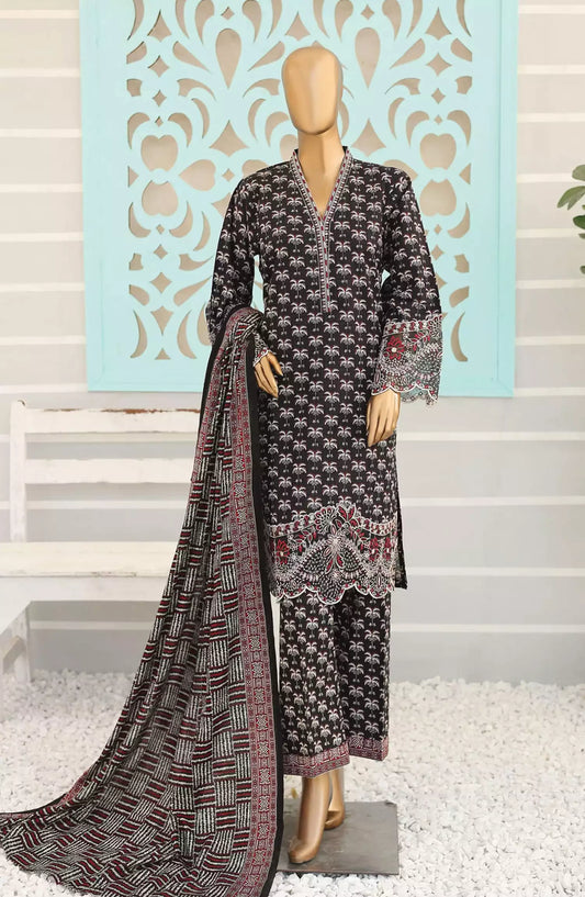 Bin Saeed Exclusive RTW Chikankari Embroidered Khaddar Collection - Design 07