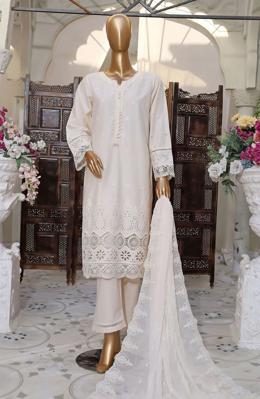 SADABAHAR Chikankari with Chiffon Embroidered Dupatta Collection - Design 07