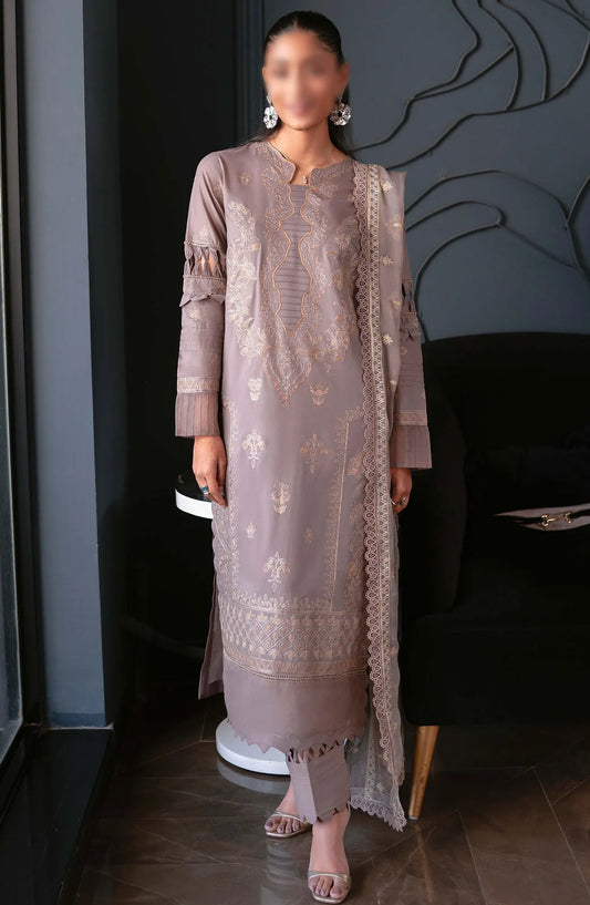 Meraki Embroidered Lawn Collection 2024 By Humdum - Design 07