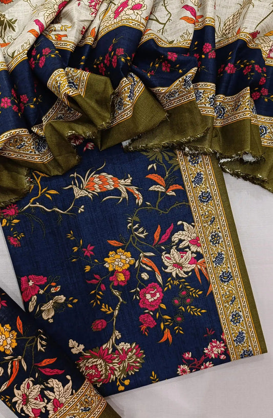 Bin Saeed Printed  Khaddar 3Pcs Collection - Design 07