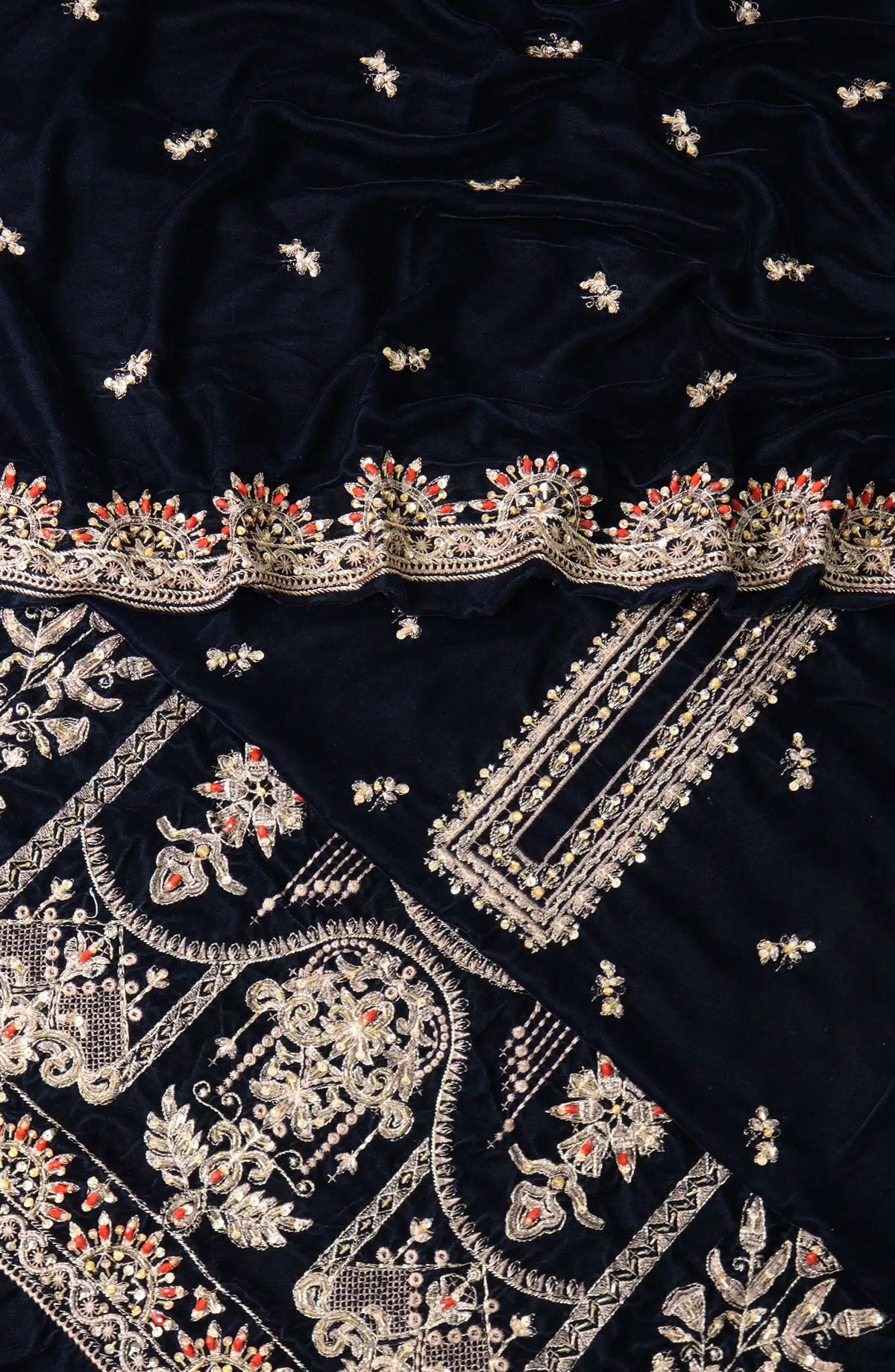 Exclusive Embroidered Velvet Collection-Design 08