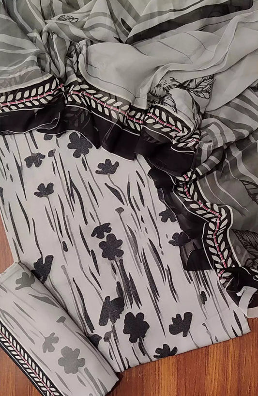 Amna Khadija Karandi Unstitched Printed 3Pcs Collection - Design 08
