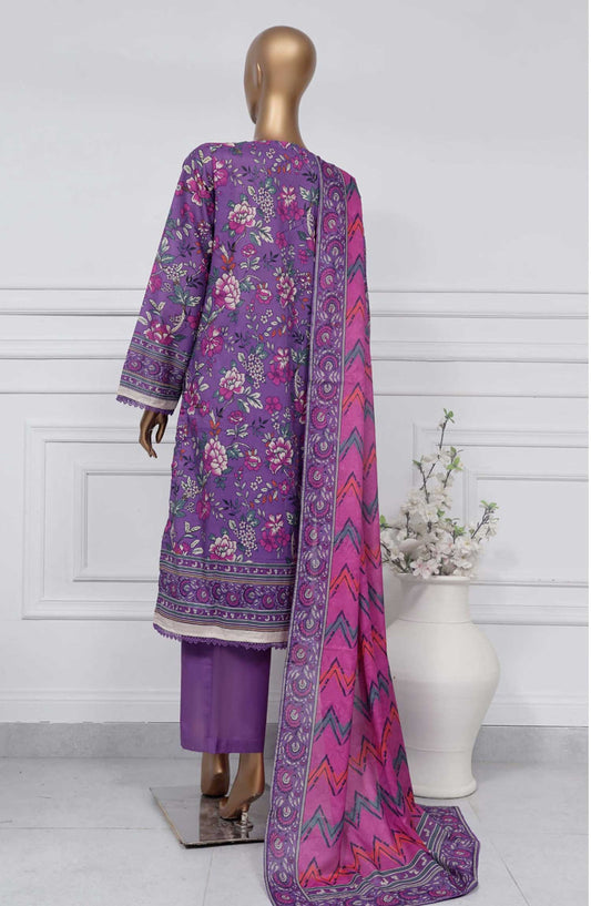 Sadabahar Printed Lawn Stitched 3 Piece - D-08 - SBD25PL - Purple - Summer Collection