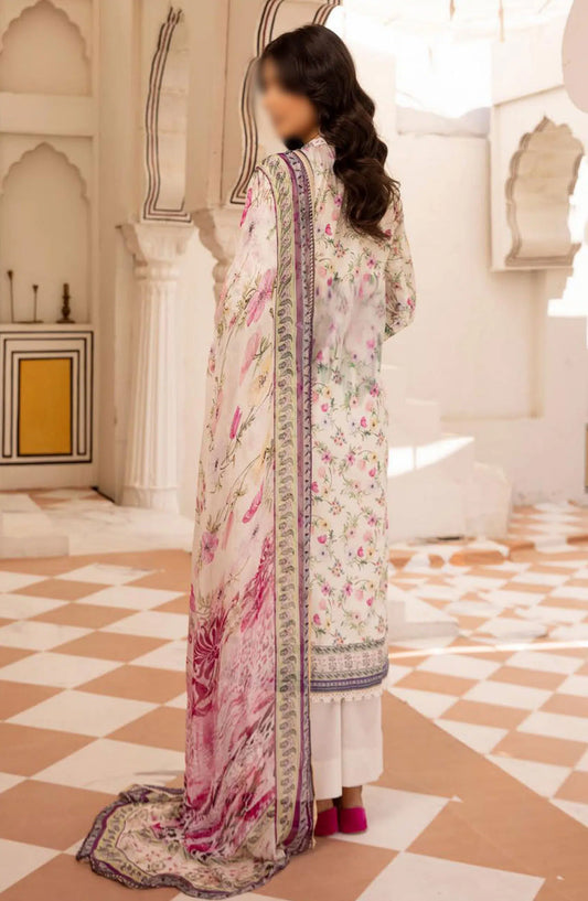 Mahees Printed Chikankari Lawn Collection By Riaz Arts - Design-08