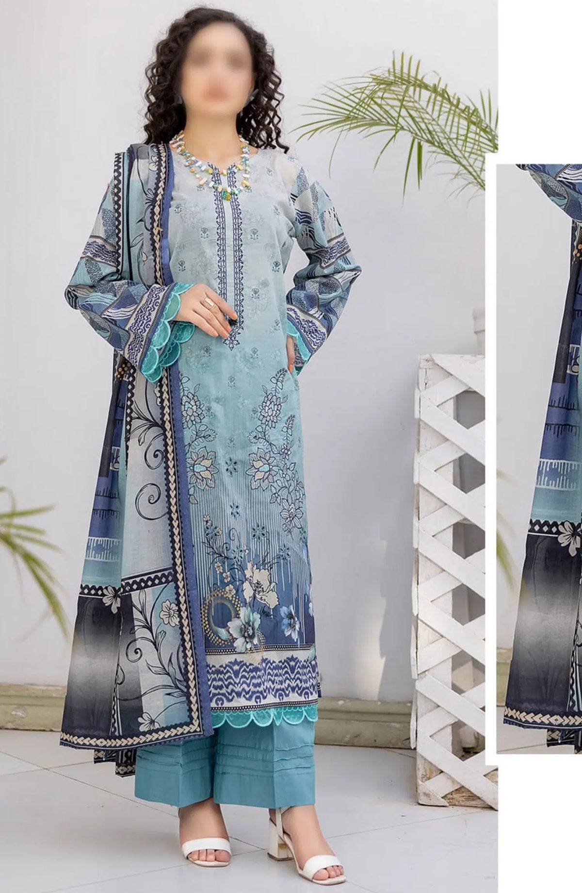Heer Lawn Digital Print and Embroidered Vol 03 Collection - Design 08