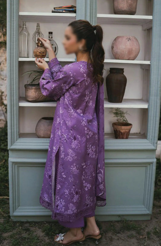 Gardenia Vol 02 Embroidered Print Lawn Collection By Humdum - Design 08