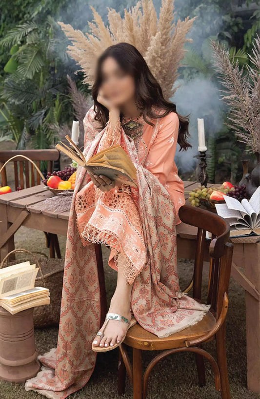 Denara Woolen Shawl and Embroidered Edition By Humdum - Design 08