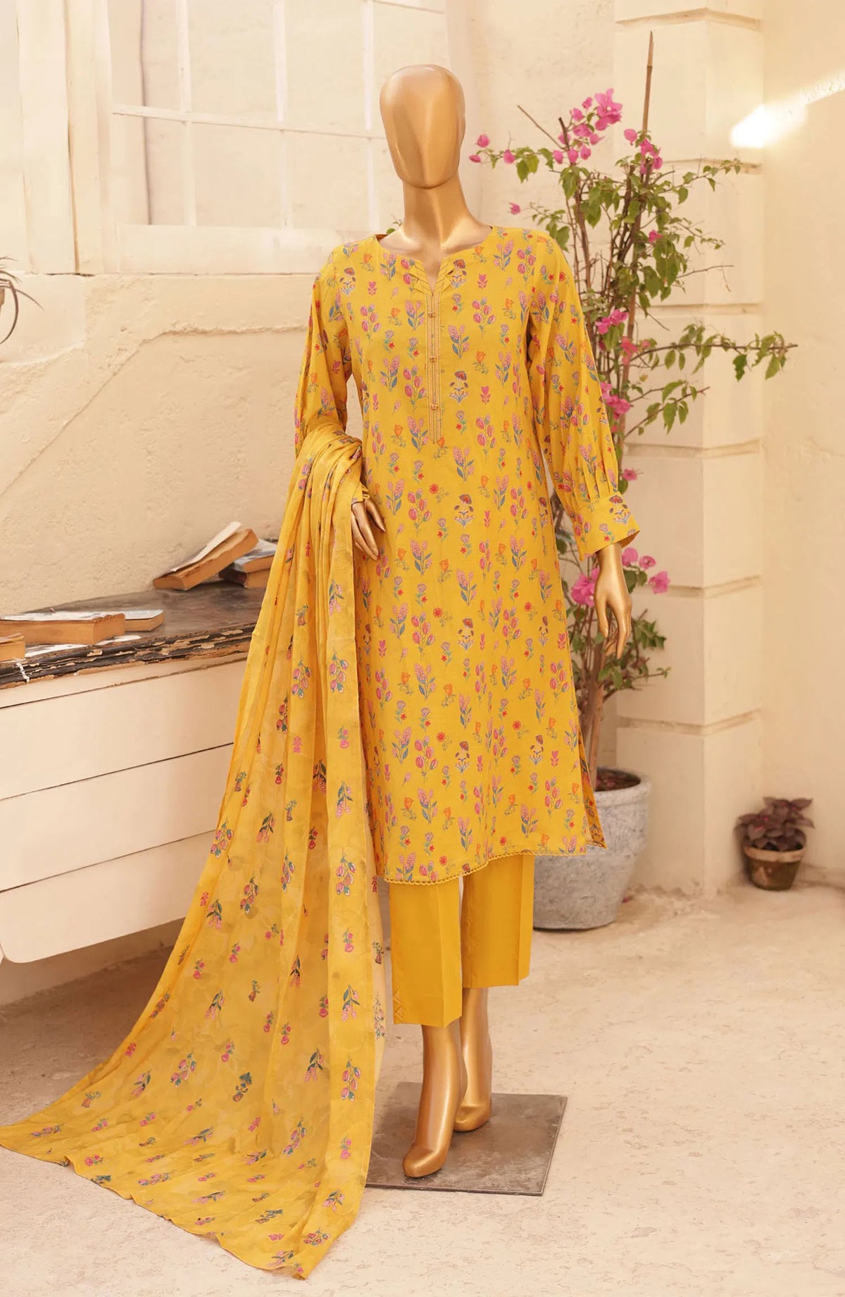HZ Threads Embroidered Collection 2024 - Design 08