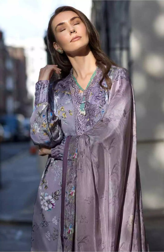 Sobia Nazir Satin Unstitched Collection 2024 - SN-Design 08