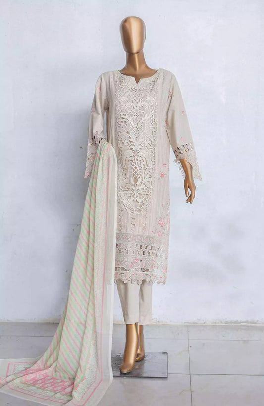 Bin Saeed Luxury Embroidered With Chiffon Dupatta Vol 03 - Design 08